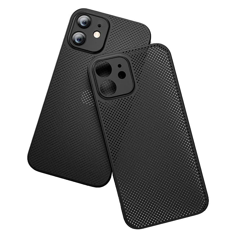 PP Phone Case for iPhone 12 6.1 inch Ultra Thin Breathable Hollow Hole Heat Dissipation Mesh Back Cover PP Phone Case for iPhone 12 6.1 inch Ultra Thin Breathable Hollow Hole Heat Dissipation Mesh Back Cover
